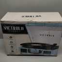 Victrola Journey Bluetooth Portable Suitcase Record Player  with Built-in Speakers, 3 Speed Vinyl Record Player, RCA Out, Headphone Jack (Turquoise)