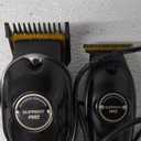SUPRENT PRO Professional Hair Clippers for Men- Hair Cutting Kit & Zero Gap T-Blade Trimmer Combo- Cordless Barber Clipper Set with LED Display for Mens Gifts(Black)