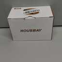 Housbay Wooden Sound Machine Alarm Clock for Bedrooms - Gentle Wake-Up with Birdsong, White Noise for Sleeping, Small Digital Clock for Phone-Free Routine (Oak)