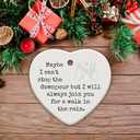 3 x Friendship Gifts for Women, Best Friend, Funny, Work Besties, Sister, Friend Ornaments for Women, Ceramic Christmas Ornaments (Friendship)