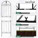 Metal Trellis Outdoor 70.8" x 19.5" - 4 Pack, Trellis for Climbing Plants Outdoor, Rustproof Metal Garden Trellis for Vine Cucumbers, Vegetables, Flower Support