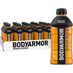 BODYARMOR Sports Drink, Orange Mango, Electrolyte Drink Hydration, 28 Fl Oz Bottles (15 Pack), Flavored Coconut Water with B Vitamins & Antioxidants (EXP 06/25/27)