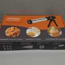 Churro Maker Machine, 21-Piece Stainless Steel Churro Gun Kit, Churros Maker Gun, Cookie Press Set, Hollow Churro, Spritz Cookie Press Gun with Piping Bag, Filler, 6 Tips, 9 Discs, 2 Brushes