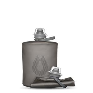 HydraPak Stow - Collapsible Backpacking Water Bottle (500ml) - BPA Free, Ultra Light, Spill-Proof Twist Cap - Mammoth Grey HydraPak Stow - Collapsible Backpacking Water Bottle (500ml) - BPA Free, Ultra Light, Spill-Proof Twist Cap - Mammoth Grey