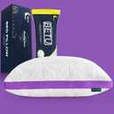 BETU Cooling Pillow Queen Size, Shredded Memory Foam Cool Pillow for Hot Sleepers, Adjustable Firm Soft Support Bed Pillows Perfect for Back Neck Pain and Side Sleeping with Pillow Case Cover, Purple (Queen (1 Count))