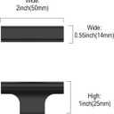 10 Pack Matte Black Kitchen Cabinet Knobs for Dresser Drawers