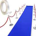 Shappy Royal Blue Carpet Runner Rug for Party 55gsm Thickness with Carpet Tape Hallway Rug for Graduate Wedding Party Dance Floor Outdoor Accessories(4 x 16.4 Feet)