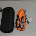 BUBRA Cordless Electric Scissors, 4V Cardboard Cutter with 4 Blades, Rechargeable Box Cutter up to 1/3", with Storage Bag, Safety Lock & LED Light, Electric Scissors for Cardboard, Fabric & Carpet