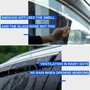 Window Rain Guards Visors for 2009-2018 Dodge Ram 1500 Quad Cab, Out-Channel Window Vent Wind Shades Deflectors for 09-18 Ram 1500 Extended Cab