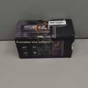 Tire Inflator Portable Air Compressor - 150PSI Cordless Air Pump for Car Tires with Pressure Gauge & LED Light, 3X Faster Inflation Electric Air Compressor for Car Bikes, Motorcycle, Ball (Orange)