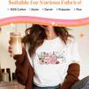 Kaciola 30 Sheets Coffee DTF Transfers Ready to Press, Coffee Iron on Transfers Washable Stickers Iron on Decals for T Shirts Hoodie DIY Crafts