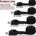 4 Pack Cam Buckle Tie Down Straps Adjustable Lashing Straps with Buckles, 1000LBS Break Strength for Bike Rack, Kayaks, Motorcycles, Truck, Cargo, Luggage, 1" x 4'