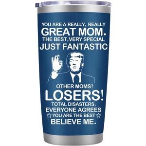 MFGNEH Gifts for Mom from Daughter,Son,Christmas Birthday Gifts for Mom,New Mama Gift,Grandma,Nana,Wife Women,Funny Mothers Day Mama Gift,20oz Blue Stainless Steel Tumbler Mug