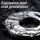 Wall Split Flange Stainless Steel Escutcheon Plate plumbing Cover Self-Adhesive Round for 50mm Diameter Pipe