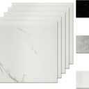 20 Sheets Peel and Stick Backsplash, 11.8"x11.8" Stick on Backsplash Tile Stickers Self Adhesive Backsplash Tile for Kitchen Bathroom Laundry Room (White Marble)