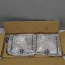 Black Double Shepherds Hook - 52 Inch Adjustable Bird Feeder Pole with 5 Prongs Base - Heavy Duty Rustproof Shepards Hooks for Outdoor Hummingbird Feeder Stand, Solar Lights, Lanterns, Flower Basket