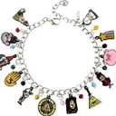 JDHFJFH Metal Original Design Quality Anime Cartoon Bracelet Gifts for Woman Men