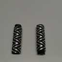 PATIKIL Bike Pegs Fit Axles, Aluminum Alloy Anti-Skid Lead Foot Bicycle Peg Back Seat Stands with Thin Line for BMX Mountain Dirt Bike Cycling Rear Stunt Pegs (Black)