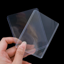 100PCS Clear Card Holder Sleeves 35PT Transparent Card Protector Fit for Baseball Footbal Sports Game Cards PVC Cover Slot