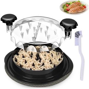 Chicken Shredder Large | Meat Shredder for Effortless Meat Shredding | Manual chicken Shredder tool twist for Kitchen | Shred Chicken, Beef, & More with Ease | Durable & Easy-to-Clean (Black)