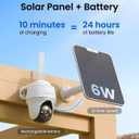 REOLINK 4K LTE Cellular Security Camera Wireless Outdoor, No WiFi 3G/4G Solar Powered, 360 Auto Tracking AI Detection, Color Night Vision, max. 512G Local Storage, SIM Card Included, Go PT Ultra+SP2