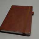 Lined Leather Bound Journal Notebook, A5 Hardcover - Brown 5.8x8.3" - Thick 300 Pages College Ruled Paper Journals for Men and Women - Personal and Professional Note Book for Writing & Journaling