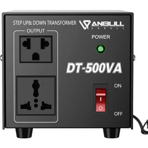 Anbull Voltage Converter 500W Voltage Transformer, Step Up Down 110v 220v, 220 to 110 Voltage Converter Heavy Duty Step Up & Down 50-60Hz