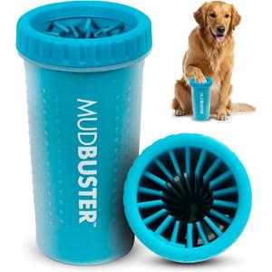 Dexas MudBuster Portable Dog Paw Cleaner, Large, Blue (PW720312)