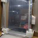 Large Vanity Mirror with Lights 24'' x 20'', Lighted Makeup Mirror with Dimmable 3 Modes for Dressing Room & Bedroom, Touch Screen Control, Aluminum Frame Silver (24 * 20)