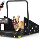 CIIHI Dog Treadmill for Medium Small Dogs - 265lbs Weight Capacity Pet Running Machine with 360 Rotatable Display - 2 in 1 Treadmill for Pet Fitness with Move Wheels and Remote Control (Black)