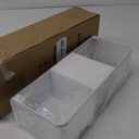 Bedside Caddy Shelf for Bunk Bed, Office Cubicle Walls, Crib Rails, Dorm Bed College Dorm Room Essentials Bed Shelf for Cell Phone Headphone Magazine Snacks(White, L13.78in*W5.12in*H3.94in)