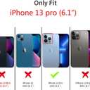 siduater Strap Holder Case for 6.1" iPhone 13 Pro Wrist Strap Kickstand, Shockproof Translucent PC Back Cover + Soft TPU Bumper with Adjustable Hand Grip Loop for iPhone 13 Pro 6.1 Inch, Neon Orange