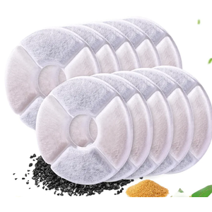 OPISICEN 12 Pcs Cat Fountain Filters Replacement Compatible with VEKEN 95oz/2.8L, 67oz/2L, 135oz/4L Pet Fountain