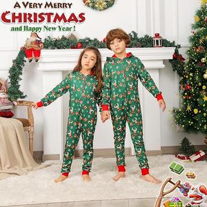 ANGELGGH Family Matching Christmas Onesie, Cute Vacation Xmas Print One Piece Pajamas, Hooded Holiday Sleepwear Nightwear PJs (Small, Bear)