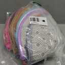 YEXEXINM 10 Pack Kids Crazy Carpet Circle Seats 16 Inch Round Floor Mat Kids Floor Cushions Soft Colorful Educational Classroom Rug for School Home Group Activity Learning Marker Playing Areas