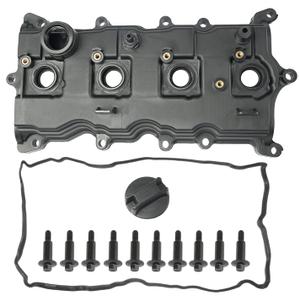 Engine Valve Cover with Gasket, Bolts, PCV Valve & Oil Cap Compatible with 2007-2013 Nissan Altima Sentra SE-R 2.5L Replace# 13264-JA00A 13270-JA00A