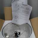 3-Light Semi Flush Mount Ceiling Light, 12.6" Drum Light with White Fabric Shade, Modern Close to Ceiling Lamp for Living Room Bedroom Dining Kitchen Hallway Entry Foyer (Brushed Nickel)