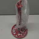 Vintage Red Cast Iron Paper Towel Holder - Weighted Base, One-Handed Tear for Kitchen Countertops