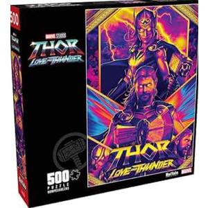 3 PCs Buffalo Games – Marvel - Season's Greeting from The Avengers - 500 Piece Christmas Jigsaw Puzzle - Festive Holiday Puzzles for Adults – Precision-Cut Pieces, Winter Artwork