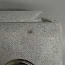 MIULEE 100% Blackout Linen Textured Curtains for Bedroom Solid Thermal Insulated Cream White Grommet Room Darkening Curtains & Drapes Luxury Decor for Living Room Nursery 52 x 84 Inch (2 Panels)