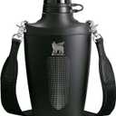 Stanley Cross Bottle 23 oz | Travel Water Bottle with Jacquard Strap | Leakproof Tritan Lid with Removable Straw | Insulated Stainless Steel | BPA-Free | Black