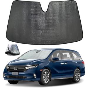 Windshield Sun Shade for Chevrolet Chevy Traverse 2018-2023, 5-Layer Bubble Foldable Thicken Front Window Sunshade Sun Visor Protection Accessories - Blocks Heat & UV Rays​​ Keep Car Cooler