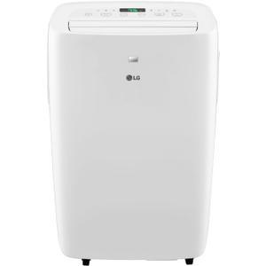 LG 7,000 BTU (DOE) 10,000 BTU (ASHRAE) Portable Air Conditioner, 115V, Cools 300 Sq.Ft. (12' x 25' Room Size), Quiet Operation, LCD Remote Control, and Window Installation Kit, White (Up to 350 Sq. Ft.)