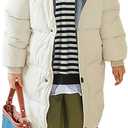 amropi Kids Girls Coats Hooded Puffer Jacket Winter Warm Parka Overcoat, 140 