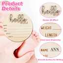 Gender Reveal Wooden Sign Wooden 3D Gender Reveal Signs for Baby Birth Personalized Newborn Announcement Sign for Hospital Wood Newborn Welcome Board Baby Announcement Plaque Decor