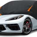 10-Layer for Chevy Corvette C8 Car Cover Waterproof All Weather for Automobiles, Outdoor Full Exterior Covers Soft Cotton Lining with Door Zipper, Fit for Corvette C8 2020-2025