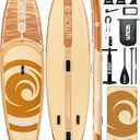 Inflatable Paddle Boards, Stand Up Paddle Board for Adults Youth of All-Round, 10'6'' *33'' * 6'' Extra Wide & No-Slip Sup for Yoga Fishing