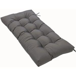 Srutirbo Waterproof Outdoor Bench Cushion, 51"x20", Swing Cushion Patio Furniture Cushions 3 Seater, for Garden Patio Furniture Lounger Bench (Dark Grey)