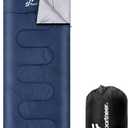 Sportneer Sleeping Bags for Adults, Warm & Cold Weather Sleeping Bag for Adults Kids Boys Girls - Lightweight Compact Camping Gear Equipment, Traveling, Backpacking, Hiking (87"x30", Dark Blue)