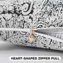 FUTEI Black White Decorative Throw Pillow Covers 18x18 Inch Set of 2,Soft Cozy Geometric Textured Chenille Jacquard Cushion Cases,Modern Home Decor for Couch Bed Living Room